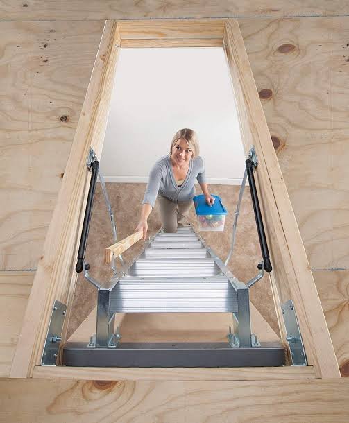 Attic ladder installation